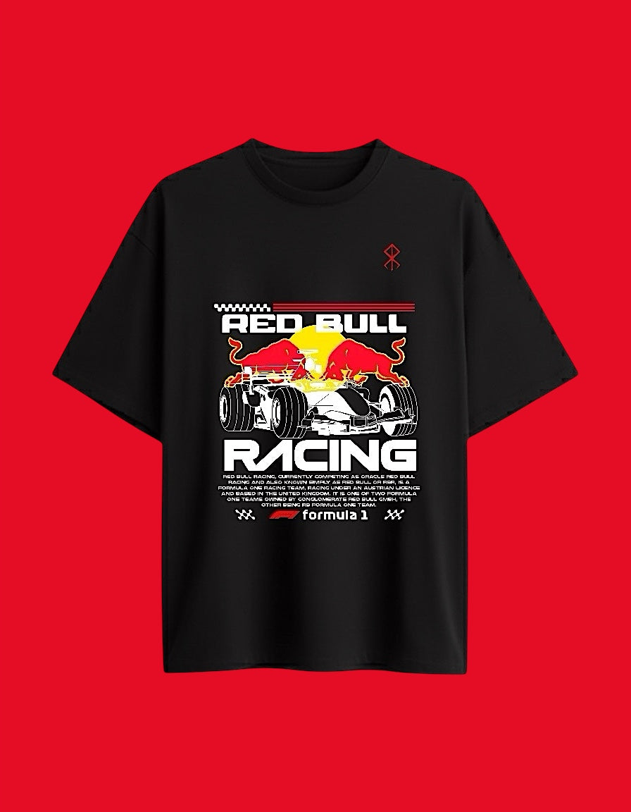 Red Bull Racing Oversized Graphic T-Shirt – Formula 1 Streetwear Edition
