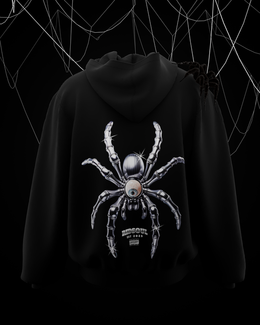 RedSoul-Chrome Spider Graphic Hoodie