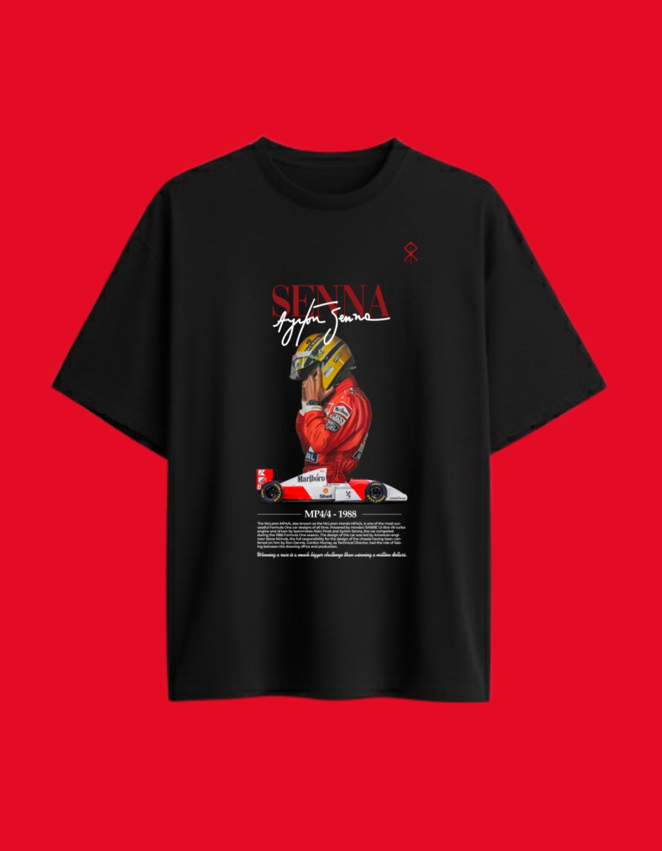 McLaren Senna Oversized Graphic T-Shirt – Formula 1 Heritage Edition